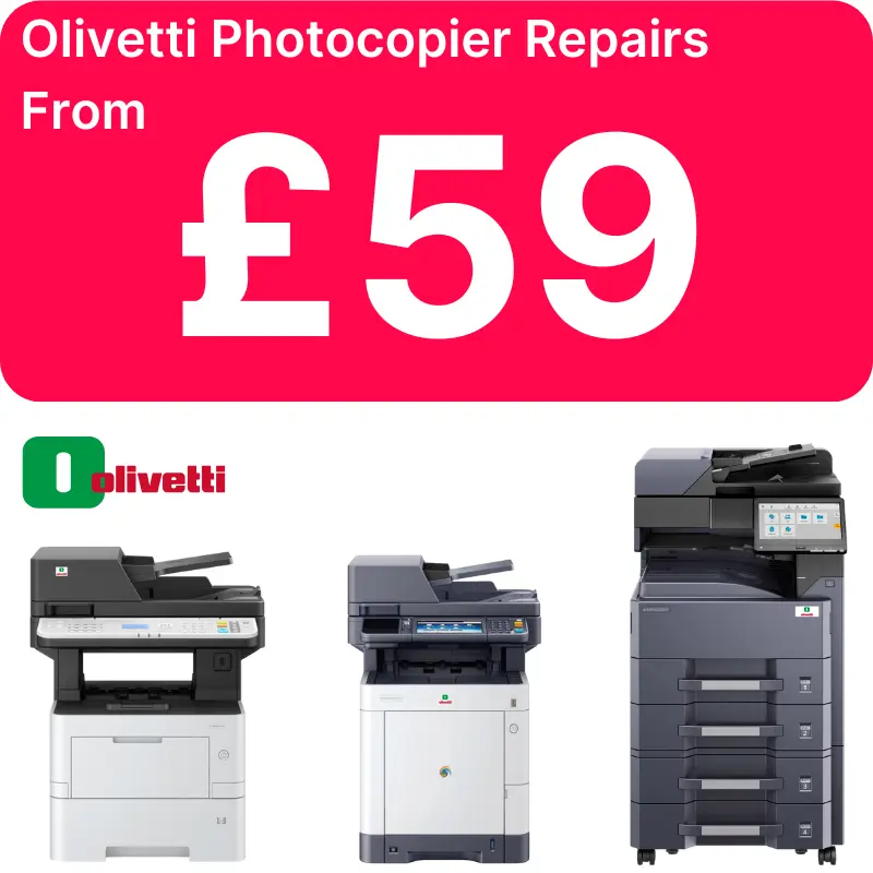Olivetti photocopier repairs from £59 in the Midlands
